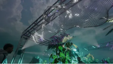 mesh art installation