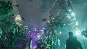 mesh art installation