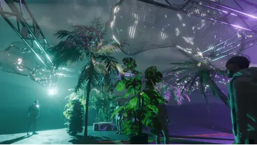 mesh art installation